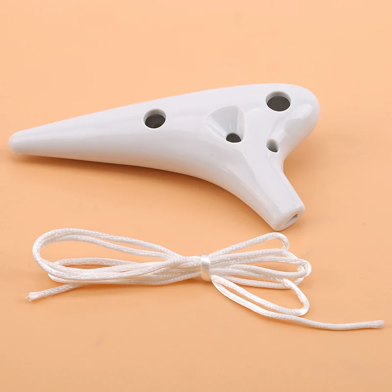 12 отверстий пластиковые Ocarina Alto C Tone классические инструменты с шнурком
