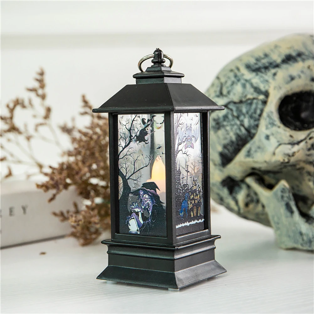 Halloween Pumpkin Skeleton Witch Ghost Hand Candle LED Light Desktop Decor Lamp | Дом и сад