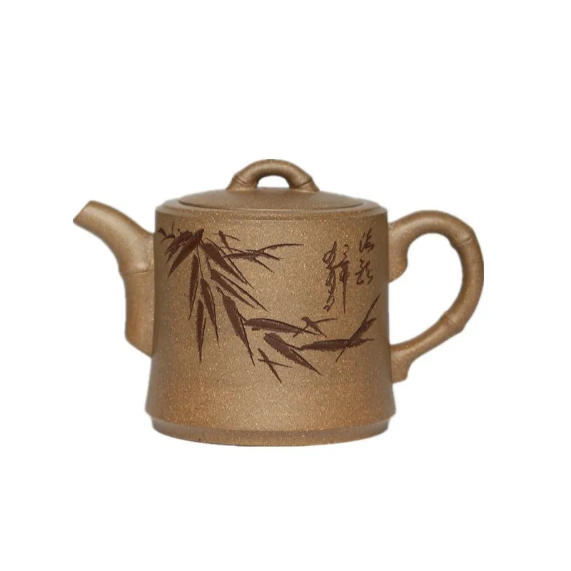 Yixing Zisha pot raw ore green ash section mud all hand carved bamboo leaf cup teapot Teapot Tea Set
Yixing Zisha pot raw ore green ash section mud all hand carved bamboo leaf cup teapot Teapot Tea Set