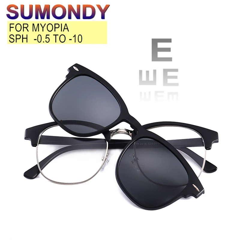 Magnet Clip Of Sunglasses Myopia Glasses -0.5 to -10 Men Women Fashion Prescription Spectacles Shortsighted Astigmatism UF156
Magnet Clip Of Sunglasses Myopia Glasses -0.5 to -10 Men Women Fashion Prescription Spectacles Shortsighted Astigmatism UF156