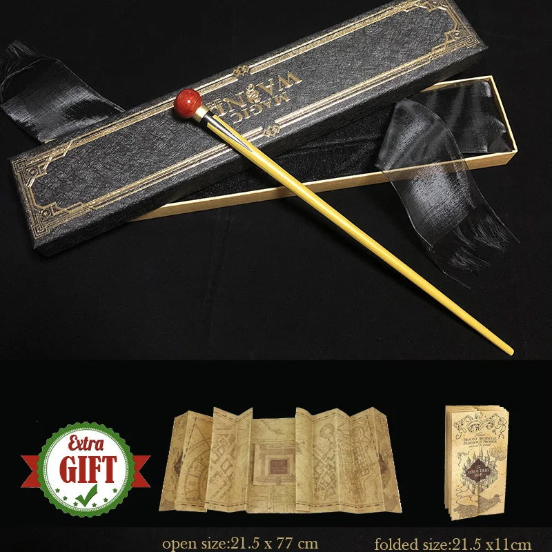 37 Kinds Metal Core Pottere Magic Wand Young Dumbledore Bellatrix Magic Wand Box Pack with Marauder's Map and Ticket
37 Kinds Metal Core Pottere Magic Wand Young Dumbledore Bellatrix Magic Wand Box Pack with Marauder's Map and Ticket