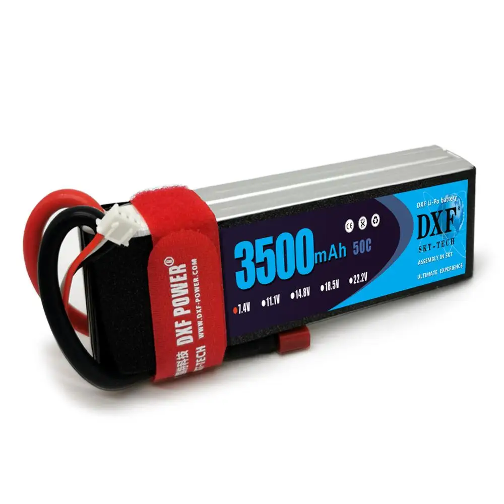 2 шт. DXF Хорошее качество RC Lipo батарея 2S 7 4 V 3300mah 50C Max 100C для самолета дрона