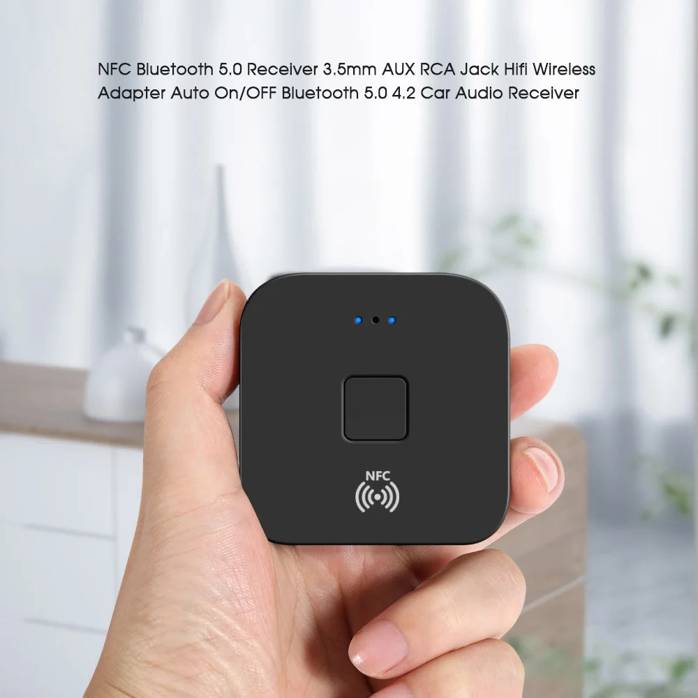 Приемник Bluetooth 5 0 с NFC 3 мм AUX RCA Hi-Fi беспроводной адаптер автоматическое ВКЛ./ВЫКЛ. 4 2