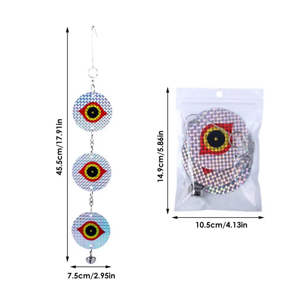 1PC Eye Hanging Bird Reflective Disc Scare Away Birds Reflector Horror Eye Scaring Reflective Colorful Laser Film For Garden 
1PC Eye Hanging Bird Reflective Disc Scare Away Birds Reflector Horror Eye Scaring Reflective Colorful Laser Film For Garden