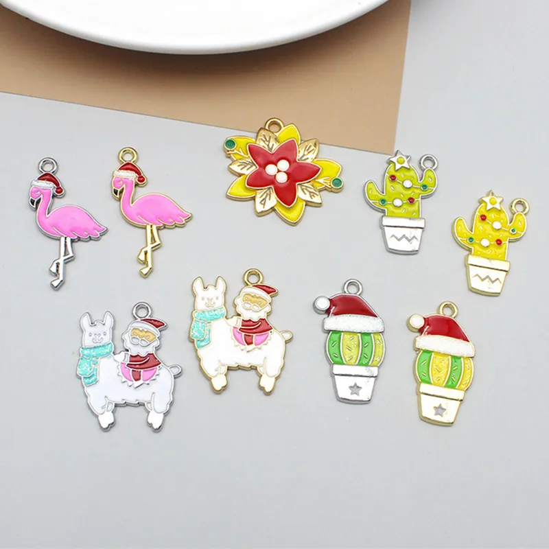 10 шт. Рождественская шляпа кактус сплав Капельное масло аксессуары мультфильм Фламинго Альпака эмалевые Подвески Аксессуары
10 шт. Рождественская шляпа кактус сплав Капельное масло аксессуары мультфильм Фламинго Альпака эмалевые Подвески Аксессуары