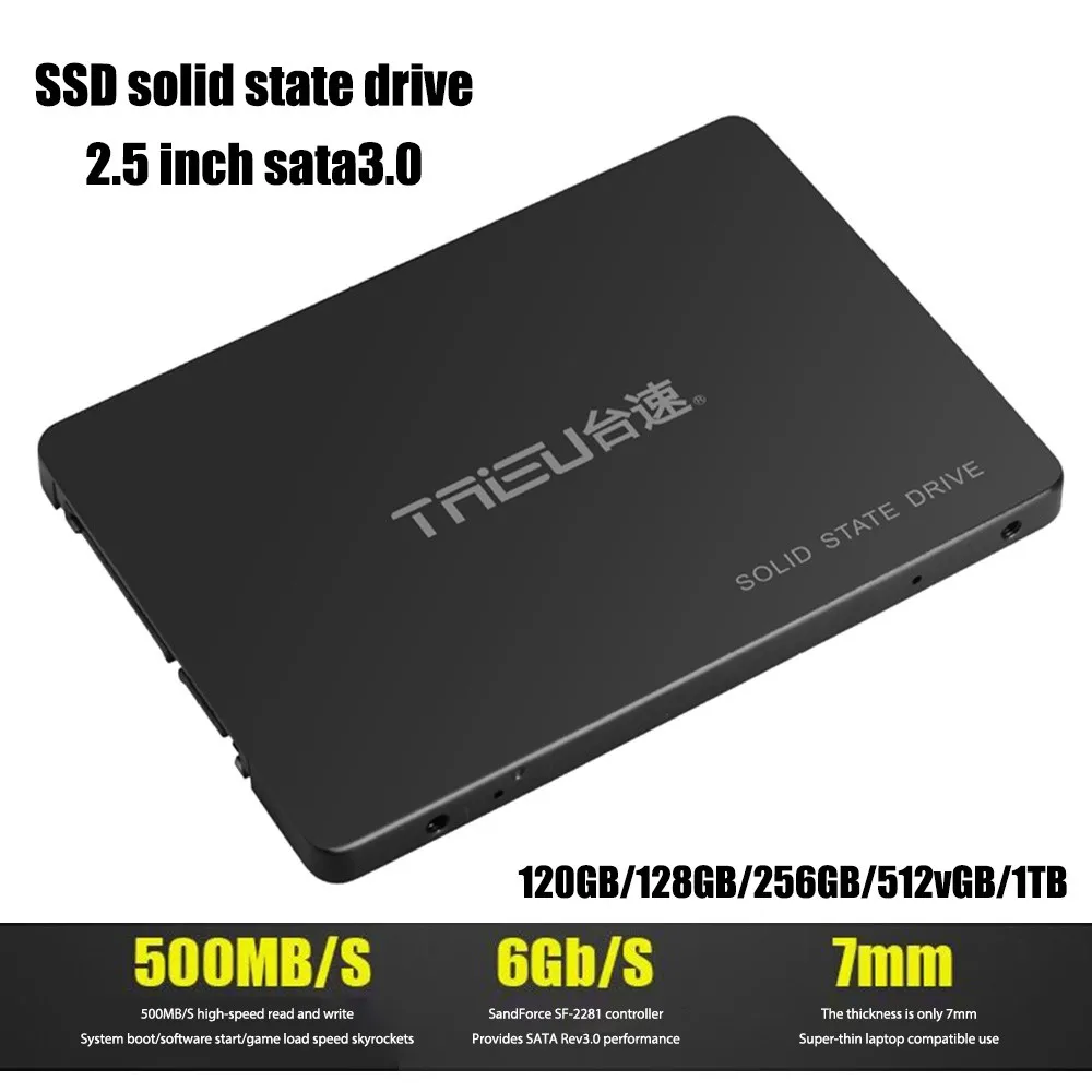 Solid State Disk 2.5" SATA3.0 120G/128G/256G/512G/1TB Internal Hard Drive Computer SSD for Laptop Desktop Office
Solid State Disk 2.5" SATA3.0 120G/128G/256G/512G/1TB Internal Hard Drive Computer SSD for Laptop Desktop Office