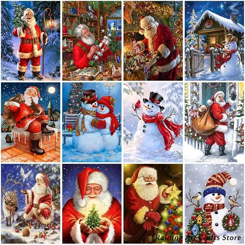 5D Diy Diamond Painting Santa Snowman Elk Embroidery Full Round Square Drill Cross Stitch Kit Mosaic Picture Handmade Home Decor
5D Diy Diamond Painting Santa Snowman Elk Embroidery Full Round Square Drill Cross Stitch Kit Mosaic Picture Handmade Home Decor