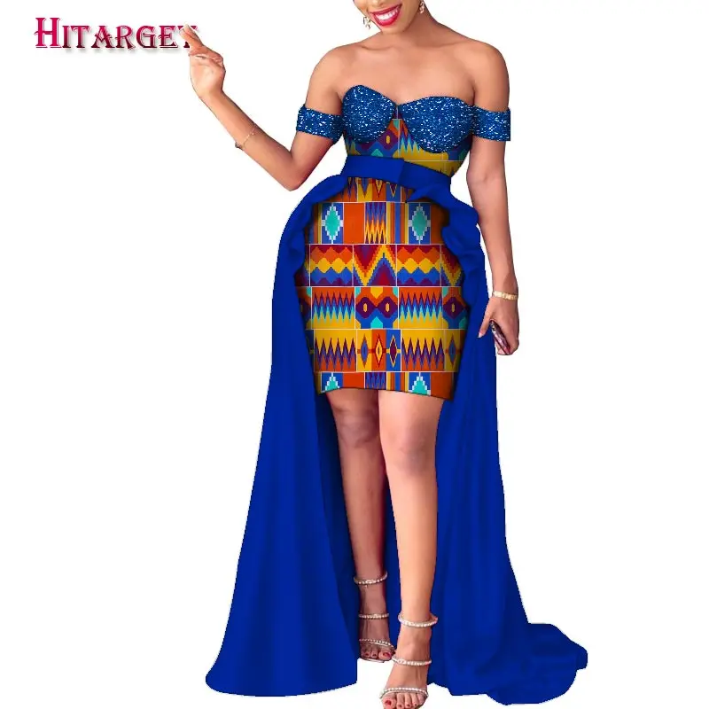 Plus Size Sequins African Dresses for Women Summer Casual Club Dress Sexy Tube Dashiki Lady's Dress Print African Clothes WY988
Plus Size Sequins African Dresses for Women Summer Casual Club Dress Sexy Tube Dashiki Lady's Dress Print African Clothes WY988