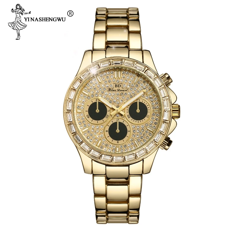 Men Watches Rhinestones Steel Casual Watches Top Brand Luxury Iced Out Male Gold Quartz Watch Bg Dal Gift For Men Rapper Jewelry
Men Watches Rhinestones Steel Casual Watches Top Brand Luxury Iced Out Male Gold Quartz Watch Bg Dal Gift For Men Rapper Jewelry