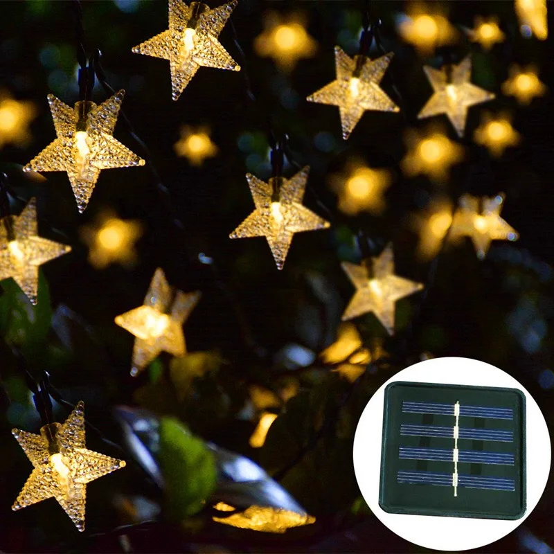 RTGBRT 20/30/40/50 Leds Star Solar Lights Outdoor Garland Waterproof String Lights Christmas Wedding Holiday Fairy Lights Lamps
RTGBRT 20/30/40/50 Leds Star Solar Lights Outdoor Garland Waterproof String Lights Christmas Wedding Holiday Fairy Lights Lamps