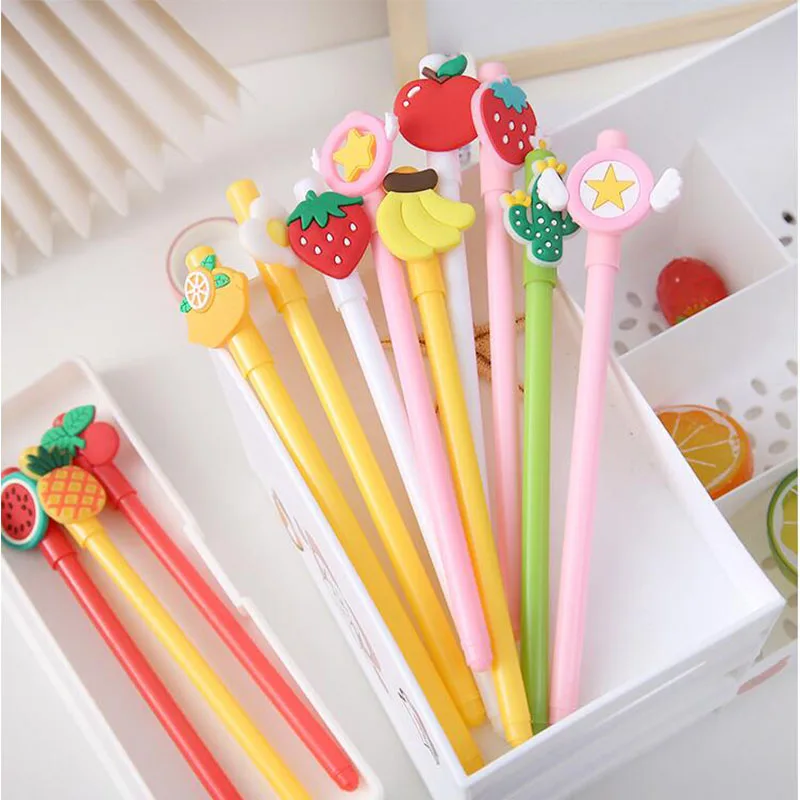 36 pcs/lot Creative Fruit Avocado Cactus Gel Pen Cute 0.5mm Black ink Neutral Pens Promotional Gift Stationery School Supplies
36 pcs/lot Creative Fruit Avocado Cactus Gel Pen Cute 0.5mm Black ink Neutral Pens Promotional Gift Stationery School Supplies