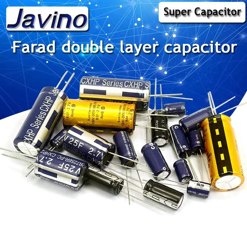 2PCS High capacity super capacitor Farad capacitor 5.5V 0.1/0.47/1.5/1.0/4.0/5.0/F R-shaped double-layer capacitor DIY KIT
2PCS High capacity super capacitor Farad capacitor 5.5V 0.1/0.47/1.5/1.0/4.0/5.0/F R-shaped double-layer capacitor DIY KIT