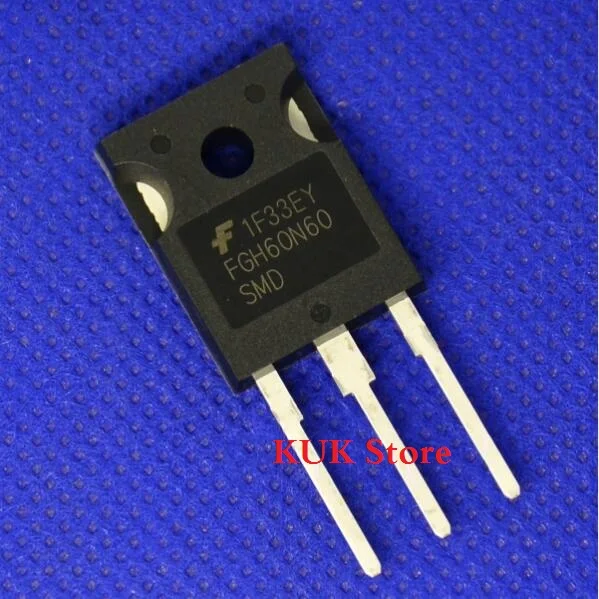 Оригинальный 100% новый FGH60N60SMD FGH60N60 SMD FGH60N60SMDTU 600V 60A IGBT TO 247 50 шт./лот|Запасные части| |