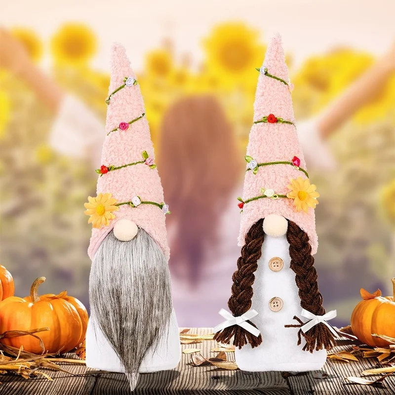 Новая карликовая кукла Harvest, украшение из коралловых хризантем, безликая кукла, украшение на День Благодарения
Новая карликовая кукла Harvest, украшение из коралловых хризантем, безликая кукла, украшение на День Благодарения