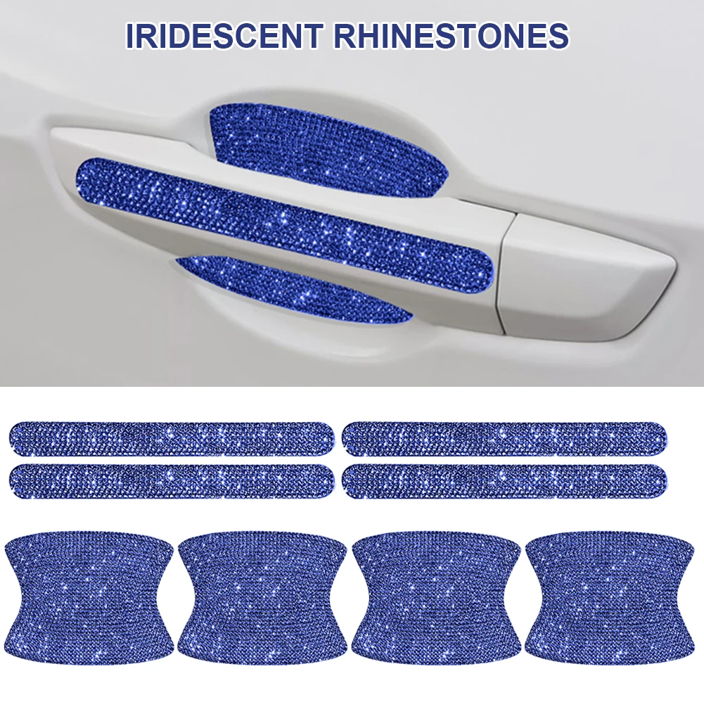 New 8pcs Bling Car Kit Car Door Handle Protector Shiny Rhinestones Scratch-Resistant Stickers Door Cup Handle Protective Film
New 8pcs Bling Car Kit Car Door Handle Protector Shiny Rhinestones Scratch-Resistant Stickers Door Cup Handle Protective Film