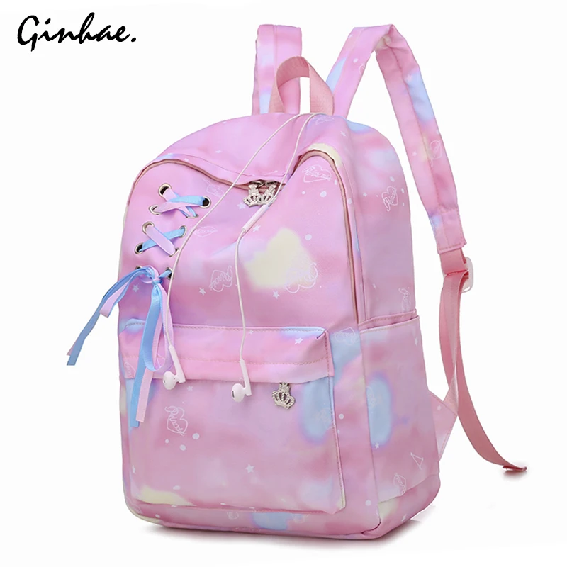 Cute Preppy Style School Bags For Teenage Girls Colorful Backpack Student Large Capacity Book Bags Classic Bow Shoulder Bags
Cute Preppy Style School Bags For Teenage Girls Colorful Backpack Student Large Capacity Book Bags Classic Bow Shoulder Bags