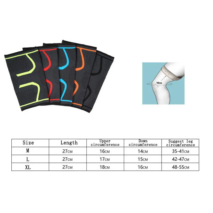 1 PCS Knee Support Braces Elastic Nylon Sport Compression Knee Pad Sleeve for Basketball Volleyball Fitness Running Cycling
1 PCS Knee Support Braces Elastic Nylon Sport Compression Knee Pad Sleeve for Basketball Volleyball Fitness Running Cycling