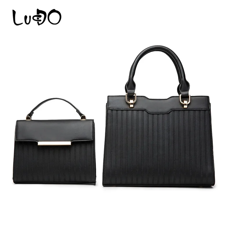 LUCDO New European Women's Leather Handbags Luxury Designer High Quality Ladies Shoulder Bags Bolsa Feminina 2 PCS Set Women Bag
LUCDO New European Women's Leather Handbags Luxury Designer High Quality Ladies Shoulder Bags Bolsa Feminina 2 PCS Set Women Bag