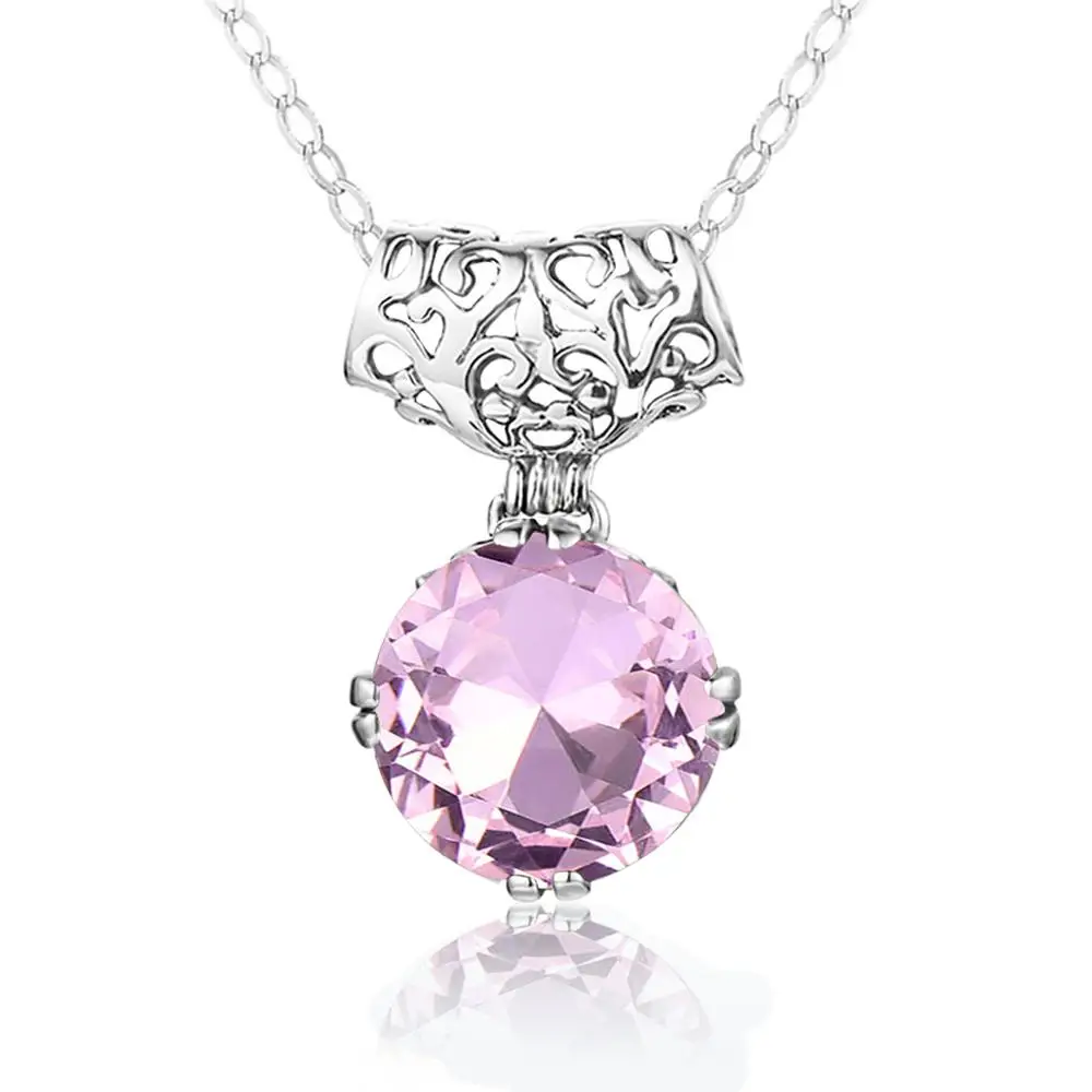 Szjinao Luxury Pink Sapphire Crystal Pendant For Women Real 925 Sterling Silver Necklaces Link Chain Jewelry Engagement Gift
Szjinao Luxury Pink Sapphire Crystal Pendant For Women Real 925 Sterling Silver Necklaces Link Chain Jewelry Engagement Gift