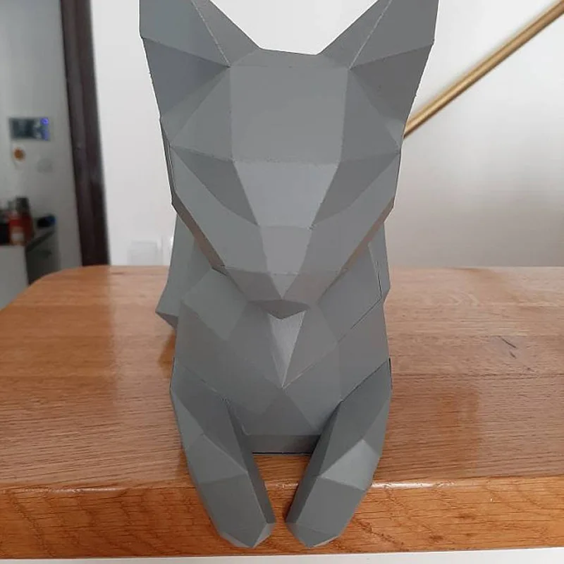 Rest cat paper model geometric art model home decoration 3D paper model DIY handmade 
Rest cat paper model geometric art model home decoration 3D paper model DIY handmade