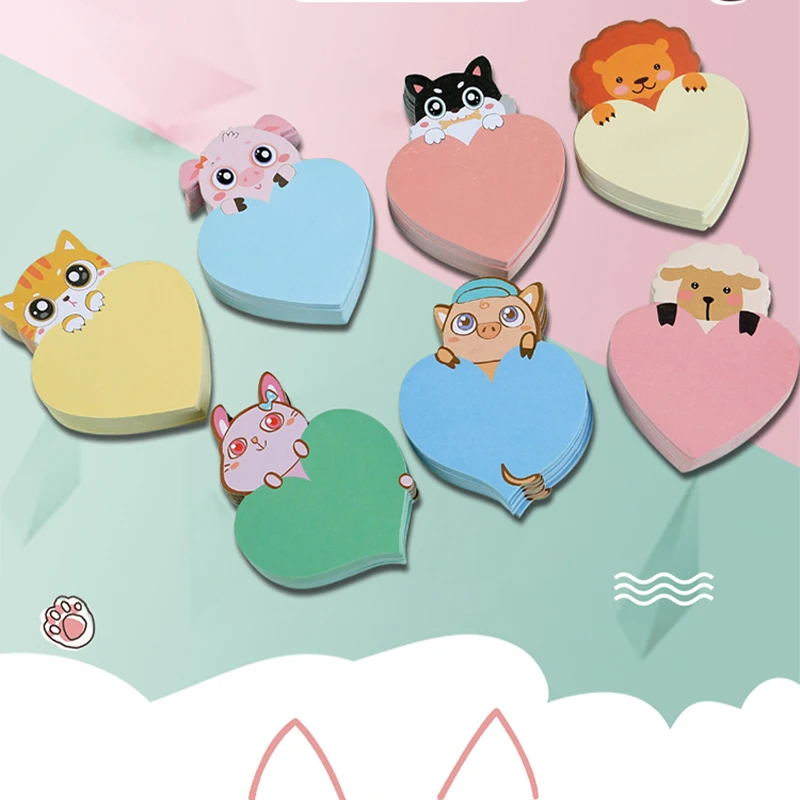 Post-It Note Paper Love Sticker Heart-Shaped Cute Cartoon Girl Creative Memo Ins Memo Message Sticky Strong Simple Self-Adhesive
Post-It Note Paper Love Sticker Heart-Shaped Cute Cartoon Girl Creative Memo Ins Memo Message Sticky Strong Simple Self-Adhesive
