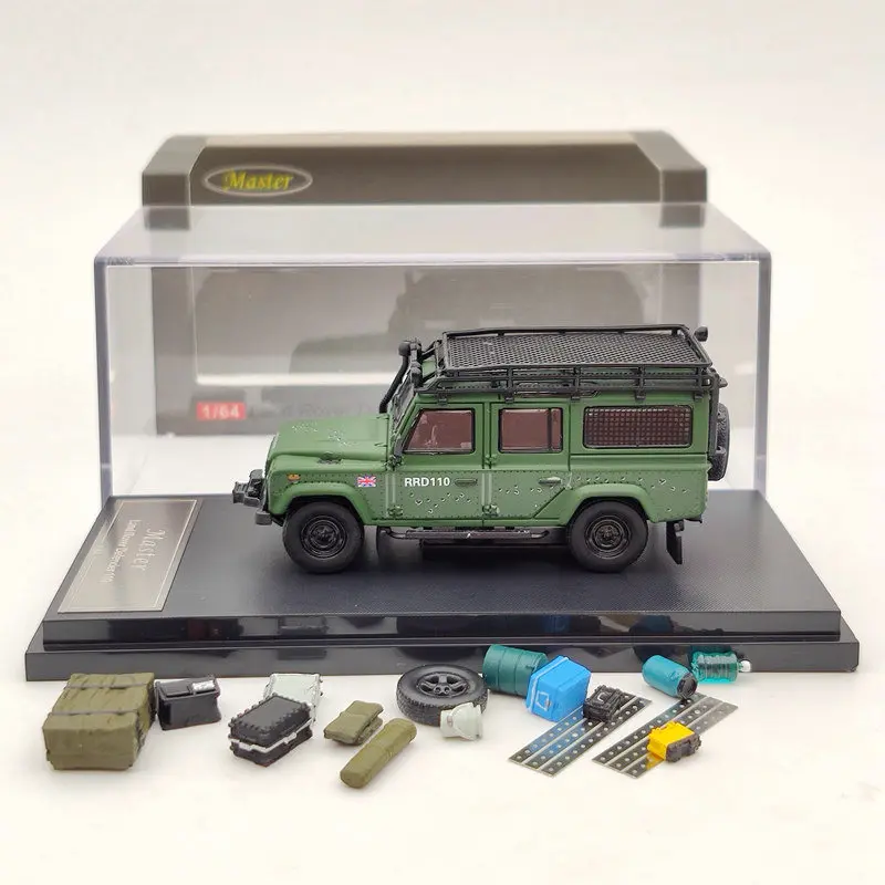 Master 1/64 For L-R Defender 110 Diecast Models Toys Car with Luggage Rack Collection Bullet Hole Gifts
Master 1/64 For L-R Defender 110 Diecast Models Toys Car with Luggage Rack Collection Bullet Hole Gifts