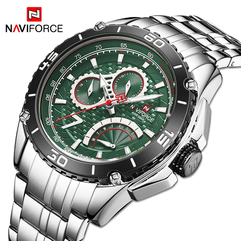 

NAVIFORCE военные спортивные часы для мужчин 2021 роскошный бренд кварцевые деловые стальные мужские наручные часы цифровые часы мужские часы