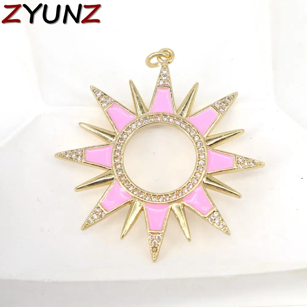 5PCS, Colorful Enamel Pave Sunflower Shape Pendant, Gold Enamel Flower Pendant, CZ Micro Pave Enamel Jewelry Findings
5PCS, Colorful Enamel Pave Sunflower Shape Pendant, Gold Enamel Flower Pendant, CZ Micro Pave Enamel Jewelry Findings