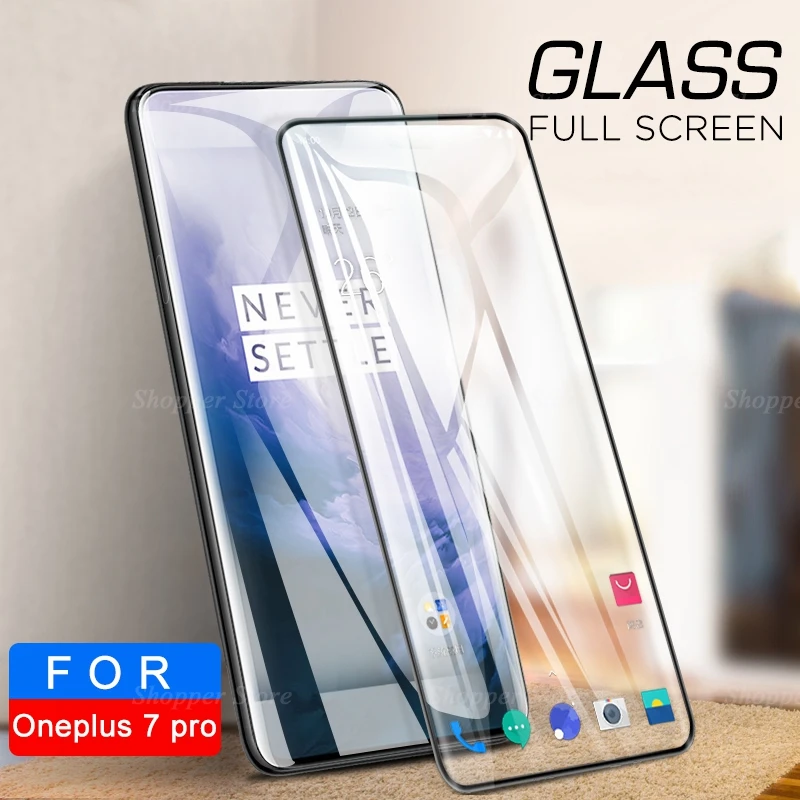 Защитное стекло закаленное для Oneplus 7T 7 Pro 6t 5t 5 One Plus Oneplus7 1 + Pro|Защитные стёкла и
