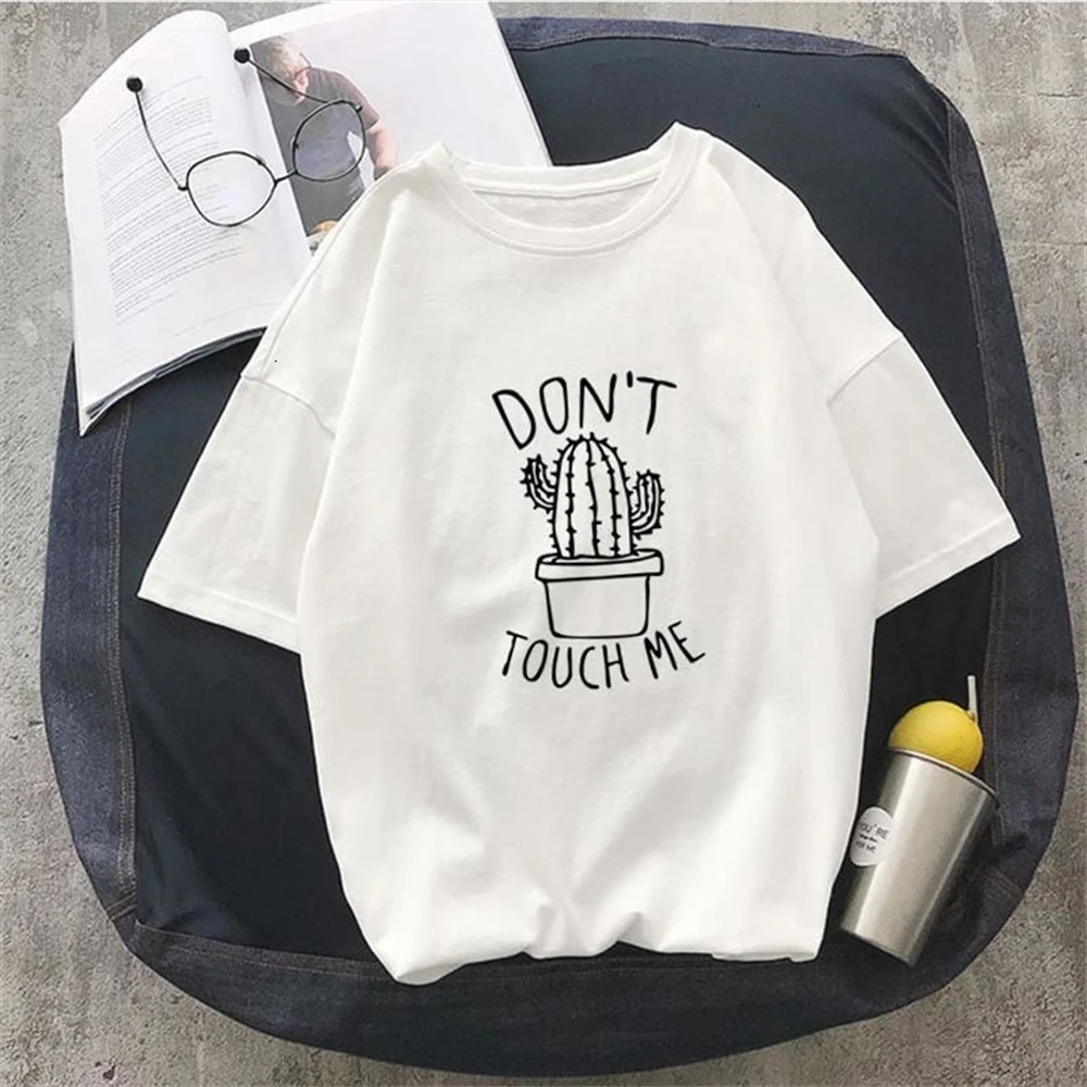 Cactus T-shirt Women Casual Summer Femme tops & tees Vintage O-Neck Funny cartoon printing Women tops
Cactus T-shirt Women Casual Summer Femme tops & tees Vintage O-Neck Funny cartoon printing Women tops