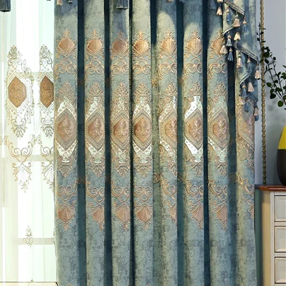 Curtains for Living Room Dining Bedroom Chenille Hollow Embroidery Luxury Fancy Windows Door European Palace Heigh Shading
Curtains for Living Room Dining Bedroom Chenille Hollow Embroidery Luxury Fancy Windows Door European Palace Heigh Shading