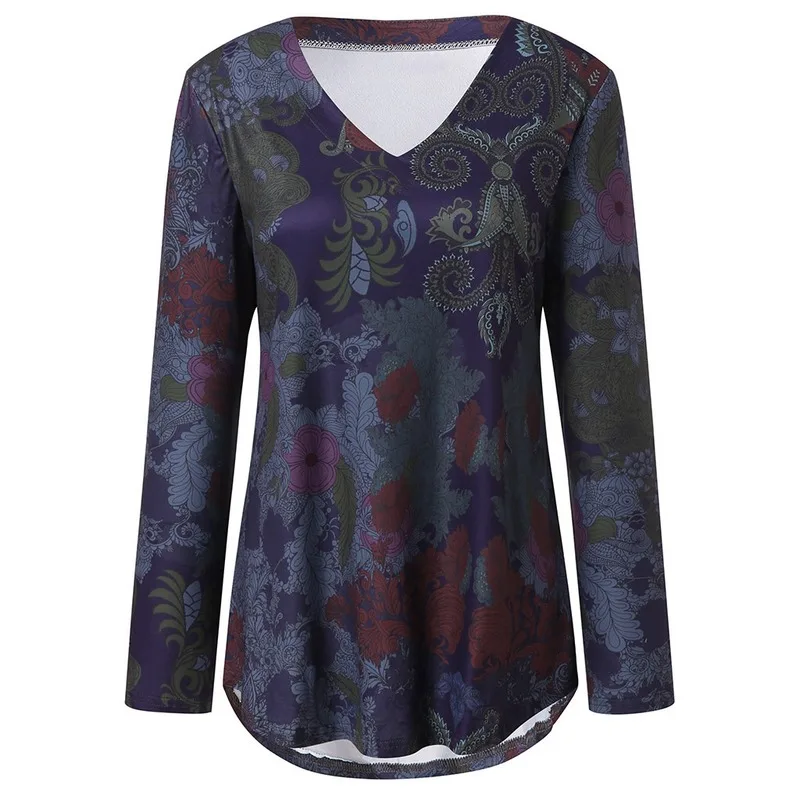 Tshirt Women Winter Fashion Printed V-neck Loose Long Sleeve Tops Haut Femme Camiseta Mujer Harajuku Top Women T Shirt Poleras
Tshirt Women Winter Fashion Printed V-neck Loose Long Sleeve Tops Haut Femme Camiseta Mujer Harajuku Top Women T Shirt Poleras
