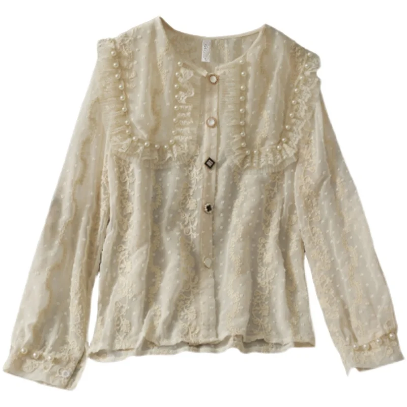 nail bead gauze agaric single-breasted snow spins unlined upper garment of girl new long-sleeve cardigan base coat
nail bead gauze agaric single-breasted snow spins unlined upper garment of girl new long-sleeve cardigan base coat