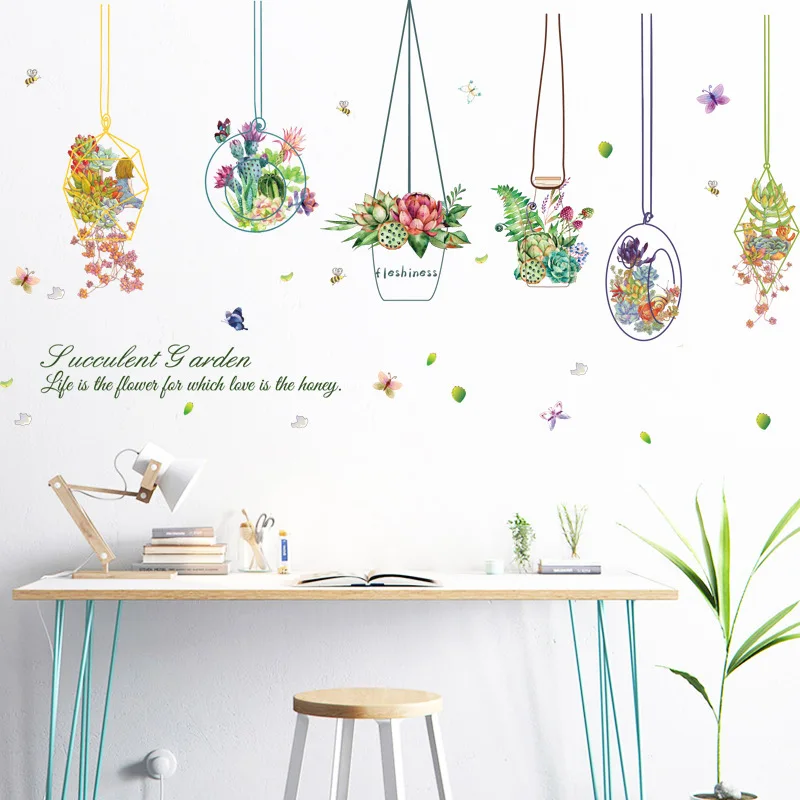 Fleshy potted cartoon bedroom living room sofa decoration background environmental protection Removable Wall Decal
Fleshy potted cartoon bedroom living room sofa decoration background environmental protection Removable Wall Decal