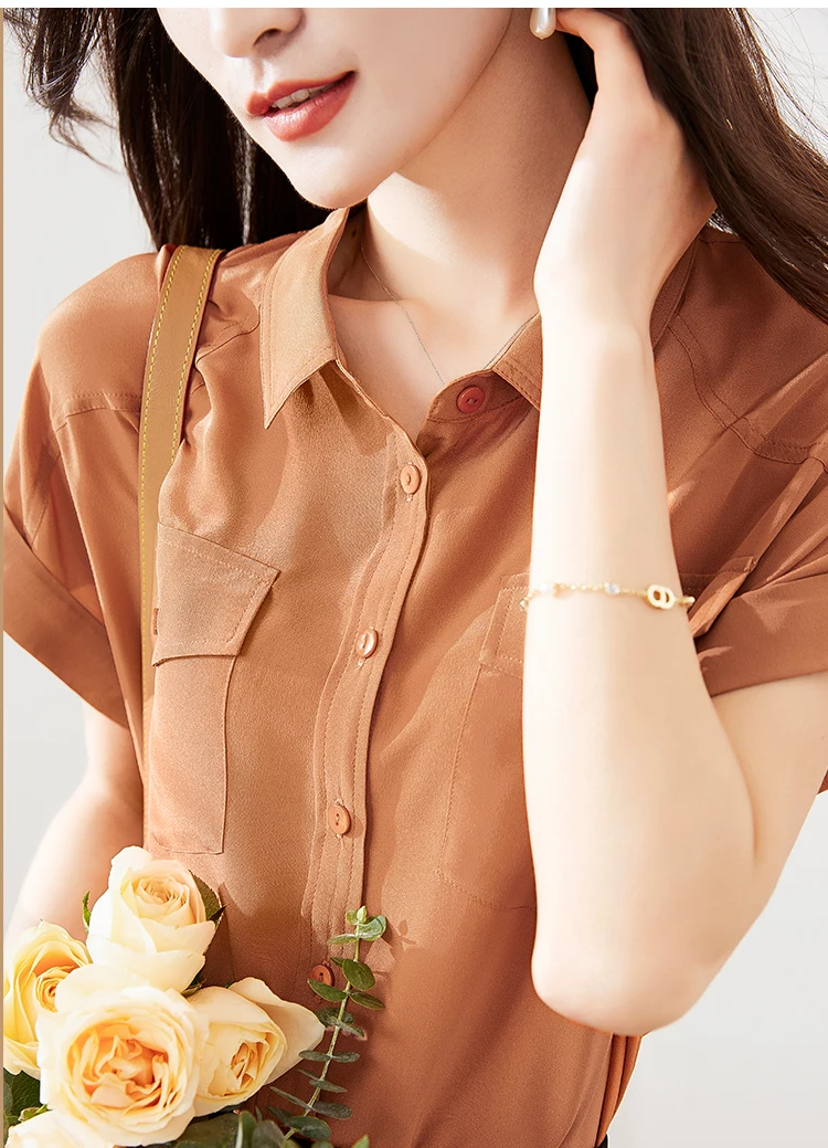 SHUCHAN Button Up Shirt 100% Natural Silk Turn-down Collar STREETWEAR Solid Raglan Sleeve Women Shirts Blouses
SHUCHAN Button Up Shirt 100% Natural Silk Turn-down Collar STREETWEAR Solid Raglan Sleeve Women Shirts Blouses