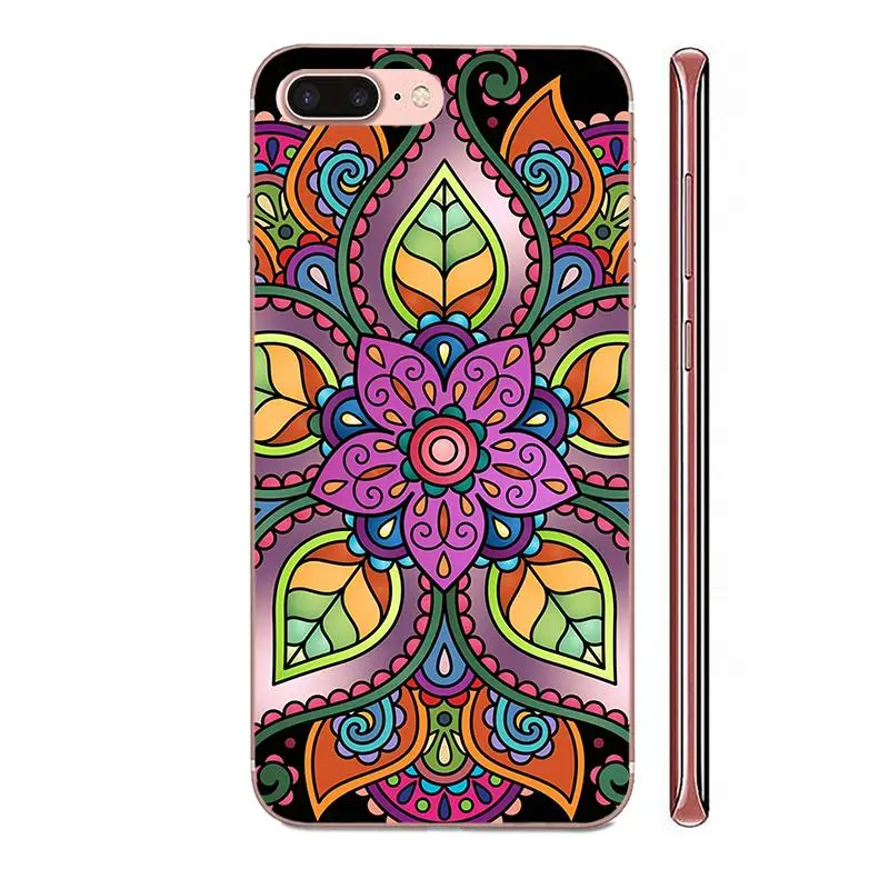Чехлы для Apple iPhone 11 Pro X XS Max XR 4 4S 5 5C 5S SE SE2 6 6S 7 8 Plus модные с рисунком мандалы |