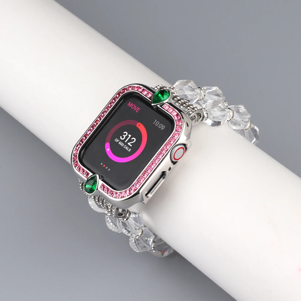 Metal Jewelry Case for Apple Watch 40mm 44mm Luxury Bezel Sparkling Rhinestone Colorful Cover Bumper for iWatch 6 5 4 3 SE Cases
Metal Jewelry Case for Apple Watch 40mm 44mm Luxury Bezel Sparkling Rhinestone Colorful Cover Bumper for iWatch 6 5 4 3 SE Cases