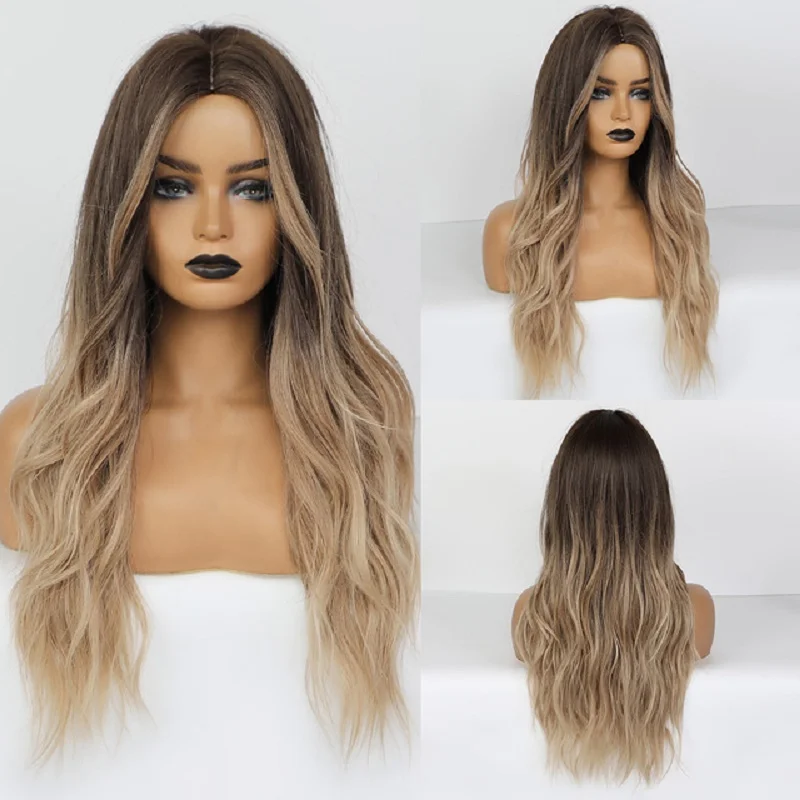Ms.Merry Ombre Wigs Body Wave Long Wig Middle Part Hair Wig Highlight Wig Natural Heat Resistant Synthetic Wigs for Women
Ms.Merry Ombre Wigs Body Wave Long Wig Middle Part Hair Wig Highlight Wig Natural Heat Resistant Synthetic Wigs for Women