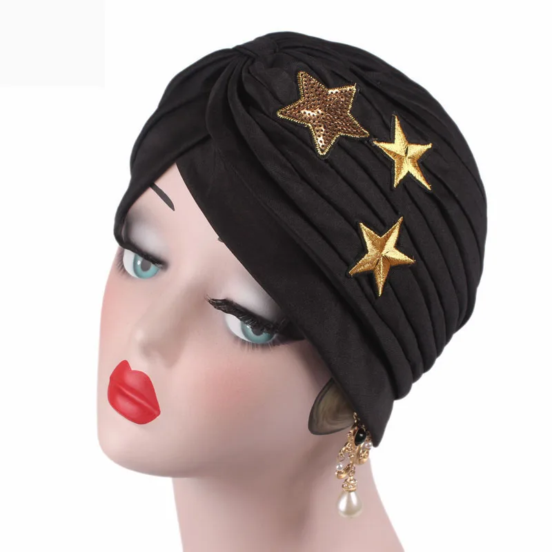 New Twinkle Star Beanies Hat Sequins Embroidery Headwear Casual Turban Head Wrap Chemo Cancer Cap Female Muslim Indian Hats
New Twinkle Star Beanies Hat Sequins Embroidery Headwear Casual Turban Head Wrap Chemo Cancer Cap Female Muslim Indian Hats