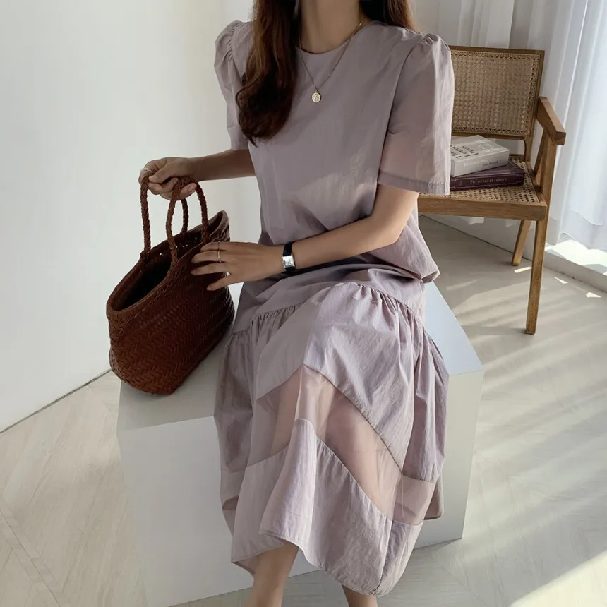 Graceful Ladies O-Neck Puff Sleeve New Women Summer Lace Mermaid Patchwork Loose Straight Office Working Dresses
Graceful Ladies O-Neck Puff Sleeve New Women Summer Lace Mermaid Patchwork Loose Straight Office Working Dresses