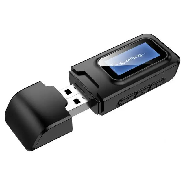 Приемник Bluetooth 5,0, передатчик с ЖК-дисплеем, разъем AUX 3,5 мм, 2 в 1, USB Bluetooth-ключ, беспроводной аудио адаптер для наушников
Приемник Bluetooth 5,0, передатчик с ЖК-дисплеем, разъем AUX 3,5 мм, 2 в 1, USB Bluetooth-ключ, беспроводной аудио адаптер для наушников