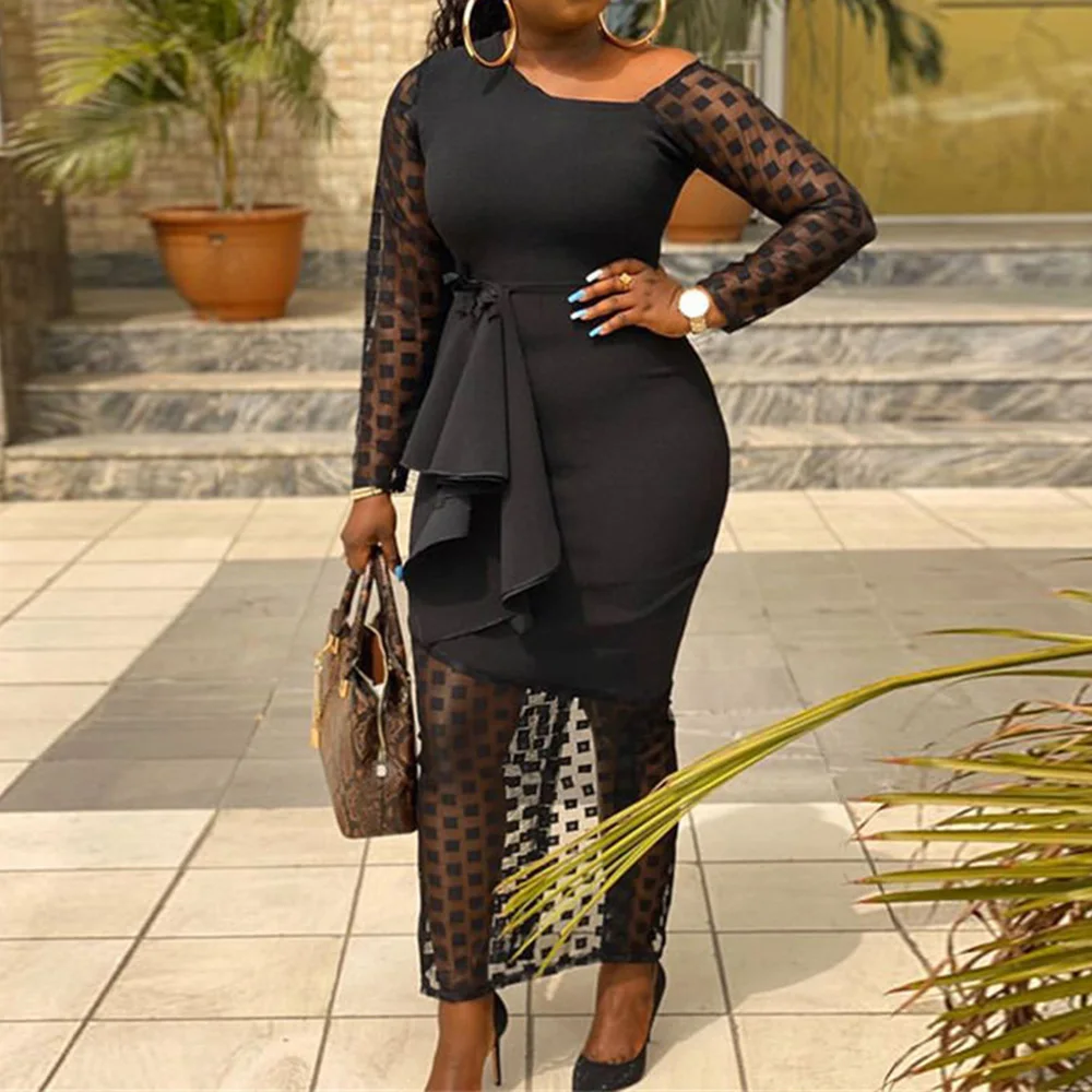 Polka Dot Mesh Women Dress Sexy Mesh Diagonal Collar Mermaid Party Robe Female Transparent Sleeve Black Ruffles Summer Vestido
Polka Dot Mesh Women Dress Sexy Mesh Diagonal Collar Mermaid Party Robe Female Transparent Sleeve Black Ruffles Summer Vestido