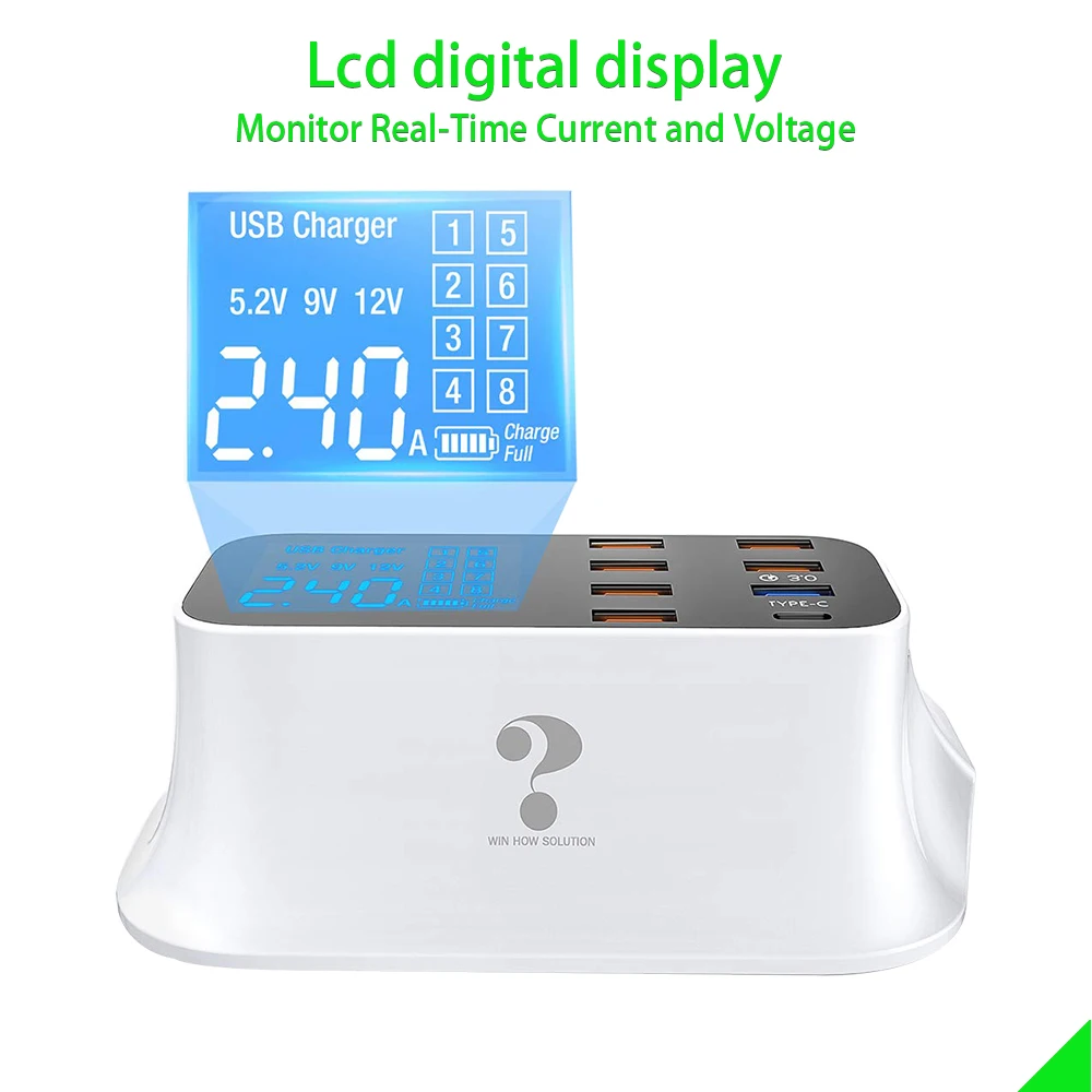 Quick Charge 3.0 Led Display USB Charger For Android iPhone Adapter Phone Tablet Fast Charger
Quick Charge 3.0 Led Display USB Charger For Android iPhone Adapter Phone Tablet Fast Charger