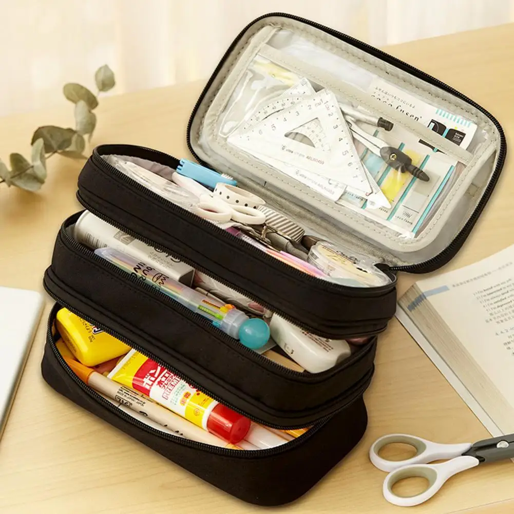 Canvas Pencil Case High capacity Multi-function Large Capacity Polyester Storage Desk Organizer Pencil Bag for School Supplies
Canvas Pencil Case High capacity Multi-function Large Capacity Polyester Storage Desk Organizer Pencil Bag for School Supplies