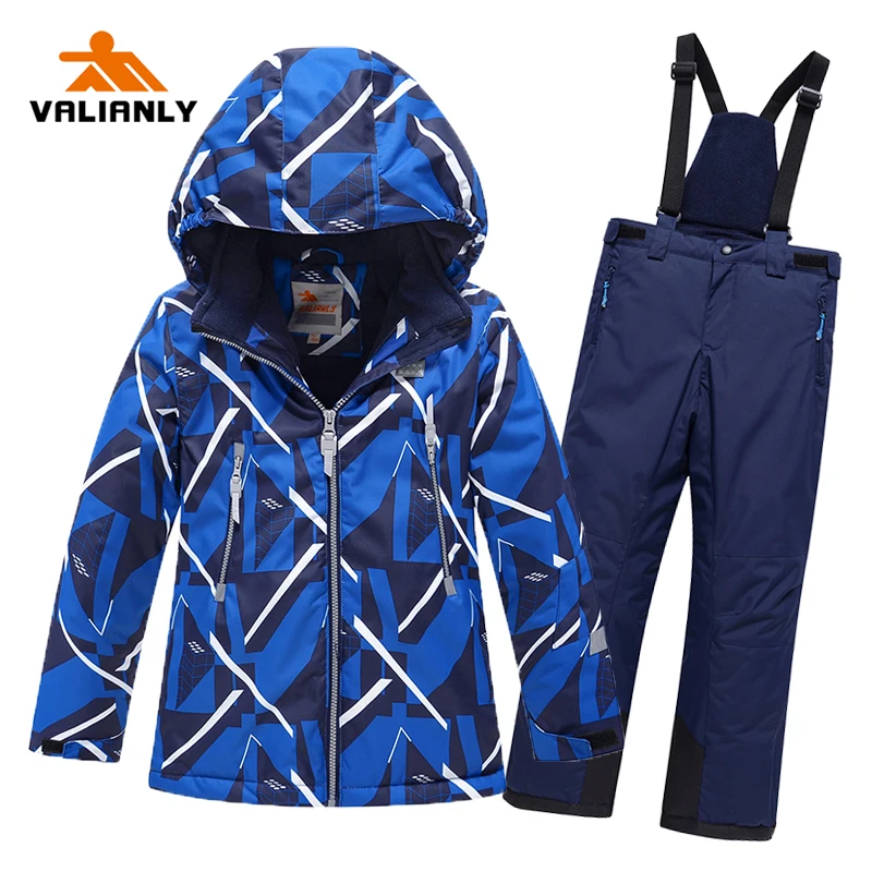 VALIANLY Winter Ski Suit Boys Snow suit Waterproof Windproof Kids Ski Jacket Pants 2 Pieces Teenager Snowboarding Sets Outdoor
VALIANLY Winter Ski Suit Boys Snow suit Waterproof Windproof Kids Ski Jacket Pants 2 Pieces Teenager Snowboarding Sets Outdoor