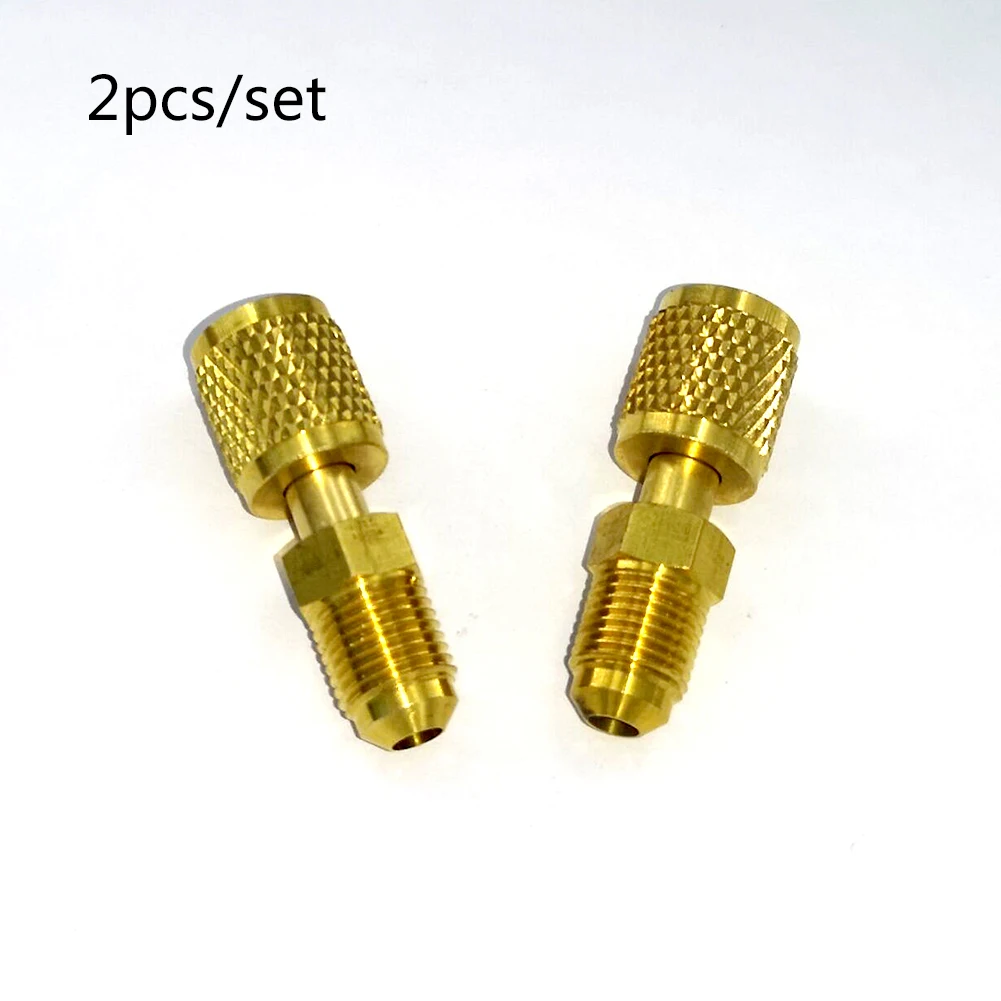 2PCS Air Conditioning Adapter M 5/16 F 1/4 SAE For R410a Refrigerant Air Filling Gold Color Wholesale
2PCS Air Conditioning Adapter M 5/16 F 1/4 SAE For R410a Refrigerant Air Filling Gold Color Wholesale