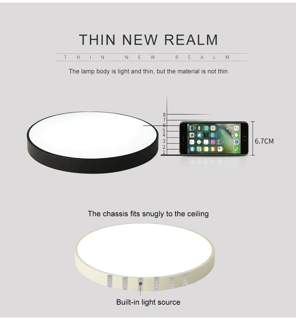 5cm LED Ceiling Lights Ultra-thin Circular Lamps Remote Control Fixture for Balcony/ The Living Room/ Kitchen dropshipping
5cm LED Ceiling Lights Ultra-thin Circular Lamps Remote Control Fixture for Balcony/ The Living Room/ Kitchen dropshipping