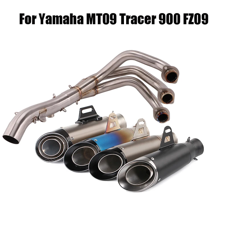 For Yamaha MT09 Tracer 900 FZ09 Exhaust System Pipe Motorcycle Header Link Tube Connect Section Slip On Exhaust Tips Muffler
For Yamaha MT09 Tracer 900 FZ09 Exhaust System Pipe Motorcycle Header Link Tube Connect Section Slip On Exhaust Tips Muffler