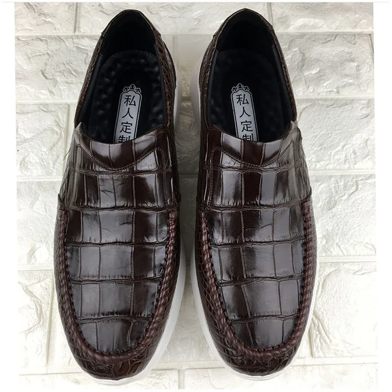 Authentic Crocodile Belly Skin Soft Sole Men's Moccasins Footwear Shoes Genuine Alligator Leather Male Slip-on Walking Loafers
Authentic Crocodile Belly Skin Soft Sole Men's Moccasins Footwear Shoes Genuine Alligator Leather Male Slip-on Walking Loafers