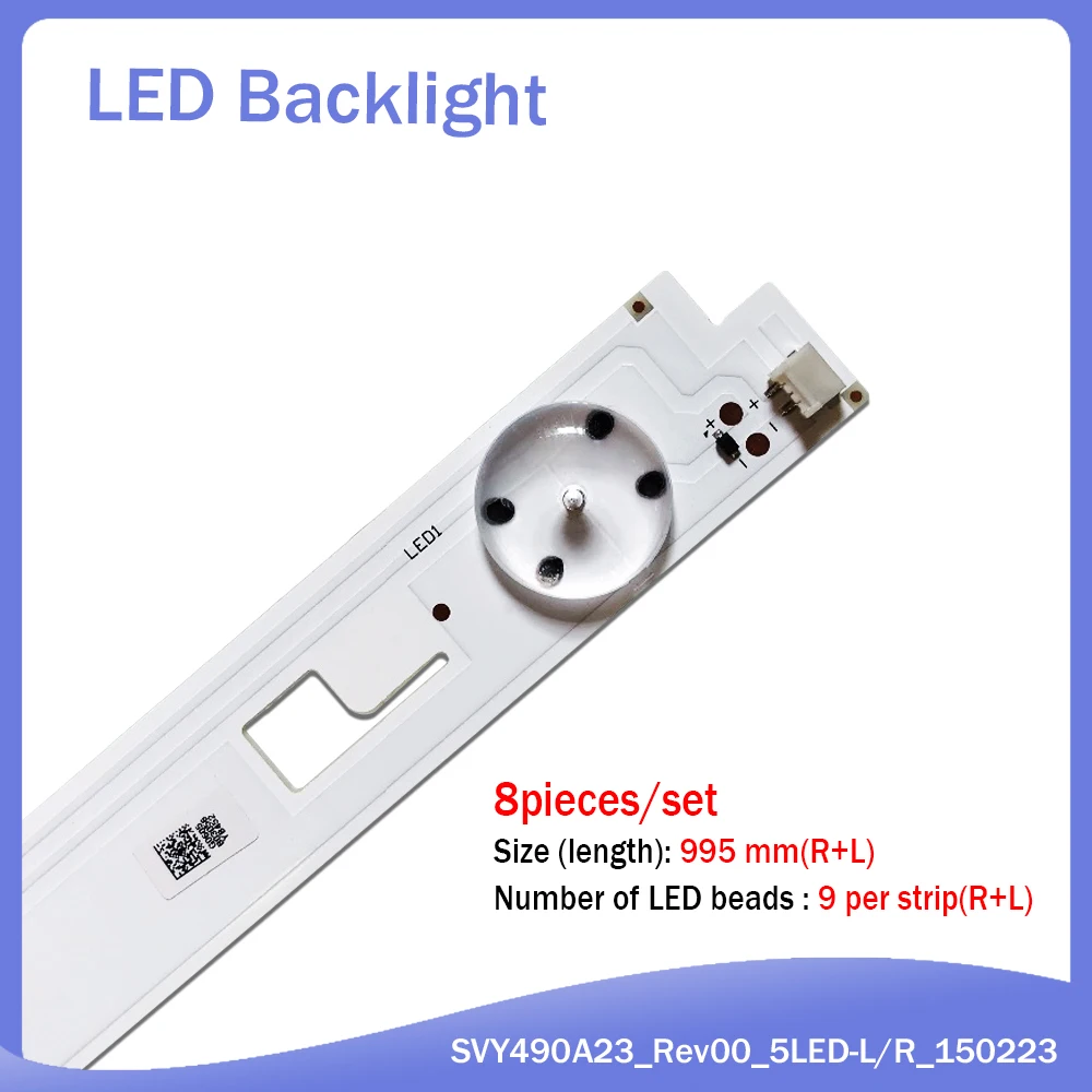 New LED backlight bar for SONY 49-inch TV KD-49XD7005 LC490EQY-SJA3 KD-49xD7005 KD-49XD7066 LC490eQY-SHm2 KD-49x8005C
New LED backlight bar for SONY 49-inch TV KD-49XD7005 LC490EQY-SJA3 KD-49xD7005 KD-49XD7066 LC490eQY-SHm2 KD-49x8005C